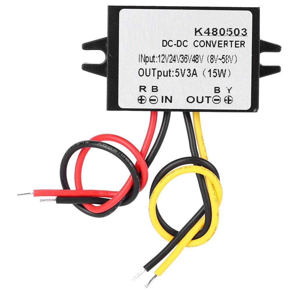 Versatile 12V/24V/36V/48V To 5V DC-DC Converter 3A 15W Step Down Power Supply Power Supply Module Voltage Conversion