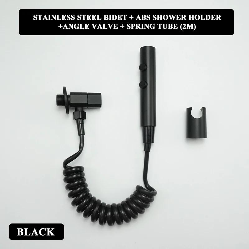 Handbrause Bidet Sprayer Set Hochdruck Dual-Modus Edelstahl Sprühpistole Dusche Selbstreinigend Badezimmerzubehör