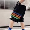 Summer Pants Boys' Shorts Breathable Sweat Absorbing Pentagram Pants Loose Cool Handsome Outerwear Sports Pants Middle Pants