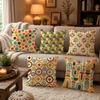 Modern Curve Dot Art Pillow Case Organic Short Plush Cushion Covers Breathable Washable WrinkleResistant