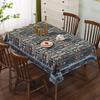 American Style Chenille Tablecloth Retro Ethnic Minority Style Embroidery Rectangular Table Clothes Geometry Classical Deskcover