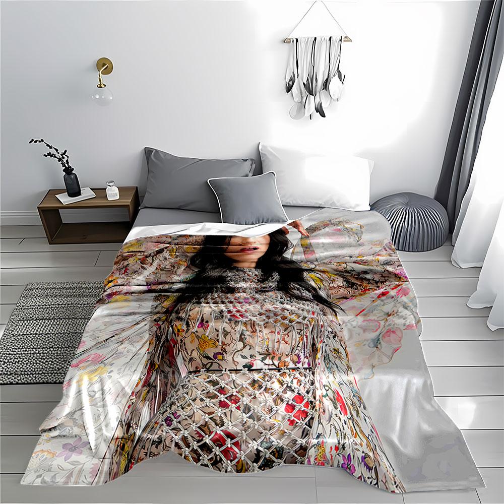 Floral Pattern Art Blanket for all seasons blanket lunch break throw gift