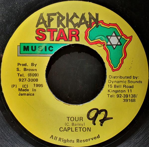 

7-дюймовая пластинка CAPLETON - Tour NONE African Star Mu 1995 Ямайка Регги, Ска и Даб Б/У