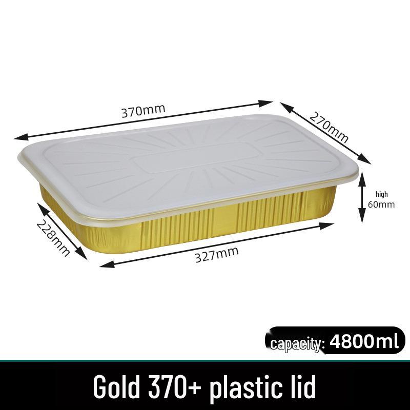 Очень большой термостойкий контейнер из алюминиевой фольги для выпечки, тушения и еды на вынос