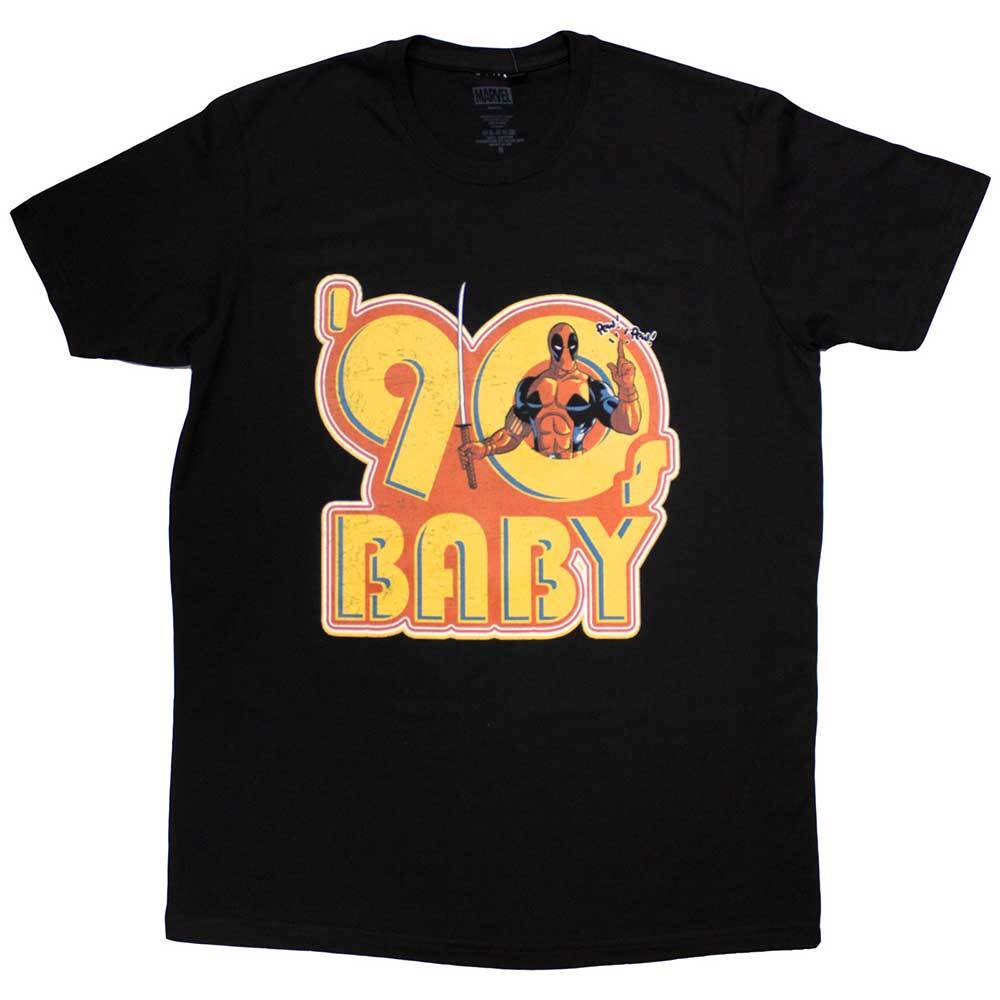 Marvel Comics Unisex T-Shirt Deadpool  90s Baby S