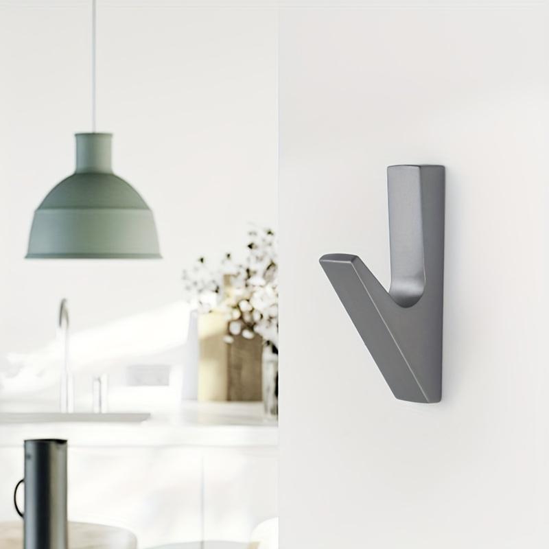 [Aluminum Hook] 2pcs Aluminum Alloy Clothes Hook | Bathroom Towel Hook, Home Key Hook, Hardware Hook