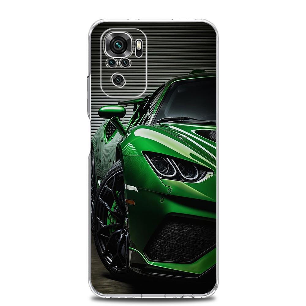 Phone Case For Xiaomi Redmi Note 13 12 5G 9S 9 8 10 11 Pro Plus 4G 9T 13C 12C 10C 9C 9A 7 Pro Clear Cover Super Car Sport