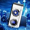 Large Flame Arc Metal Lighter Windproof LED Lighting Power Display Ignition Display Fast Charging Ignition Gadget