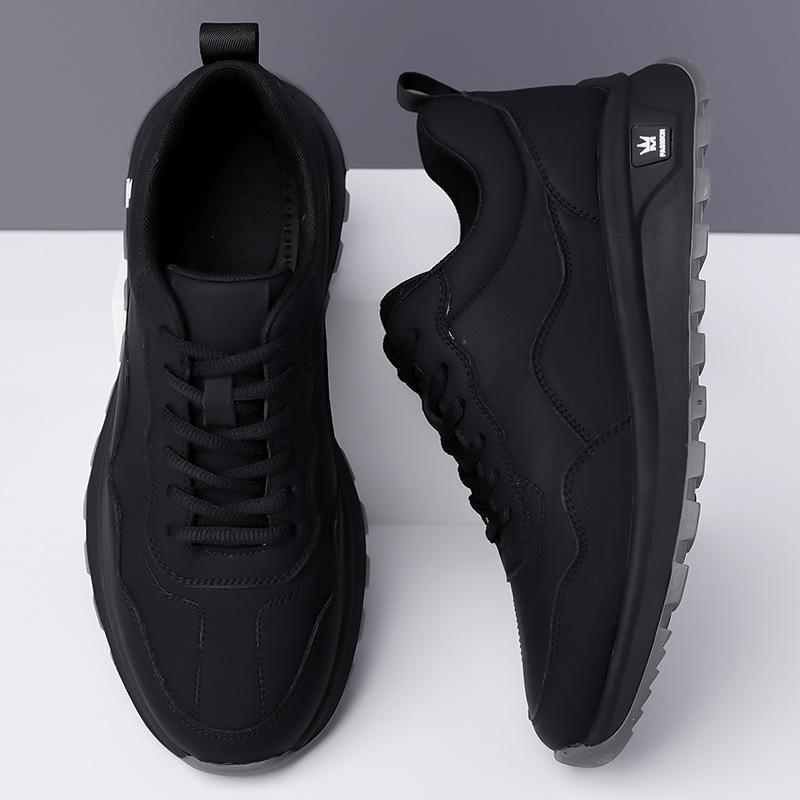 2025 Spring Men's Luxury Fashion Sneakers: Light, Stylish, Thick-Soled, Comfortable White Casual Shoes