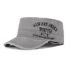 Washed and old Youth Embroidered Baseball Cap Men's and Women's Four Seasons Classic Large Embroidered Alphabet Military Cap