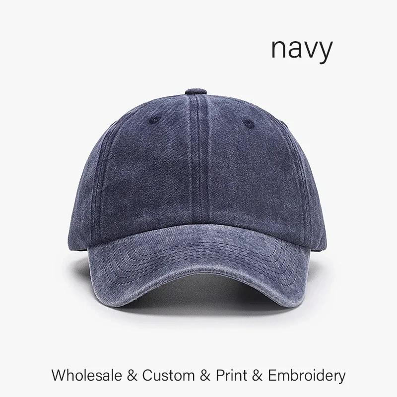 Casquette de baseball rétro SLECKTON avec logo brodé personnalisé pour hommes et femmes, design DIY, lettre, impression graphique personnalisée, vente en gros