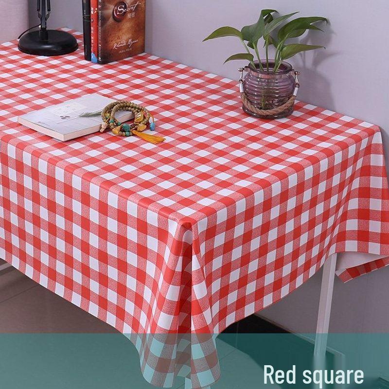 Waterproof & Oil-Proof PVC Tablecloth - Washable Student Rectangular Desk & Dining Table Mat