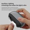 Automatic Electric Nail Clipper 2-In-1 Baby Nail Trimmer with LED Light Kids Adults Seniors Manicure File Fingernail Cutter Polisher Grinder