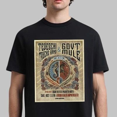 Tedeschi Trucks Band I Gov’t Mule Na Żywo W 25 W Macon Georgia Koszulka   Q837 Koszulka Unisex