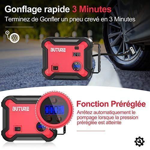 Démarreur de Voiture - BuTure - BR700 - 2500A - 23800mAh - Compresseur d'Air Portable