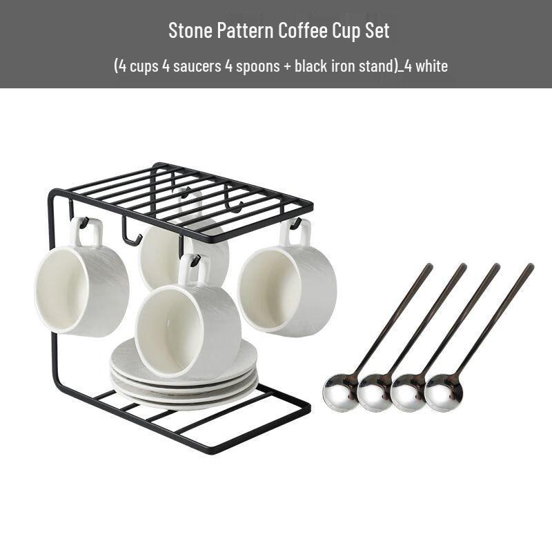 Elegant Ceramic Coffee Cup and Saucer Gift Set