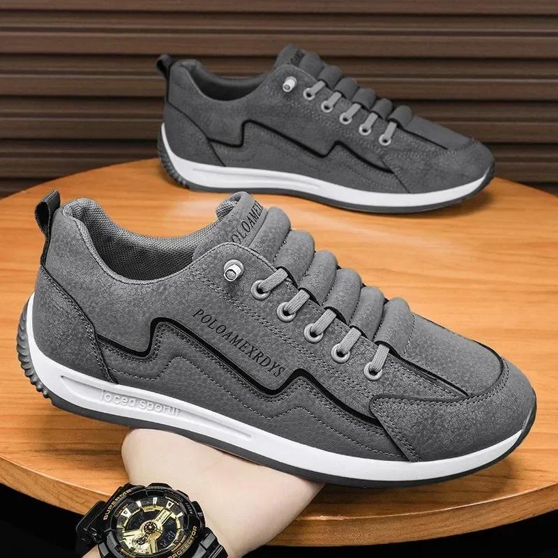 Men's Casual Sneakers Sports Shoes for Men 2024 Spring Autumn Lace-up Men's Outdoor Sport Jogging Shoes Retro Vulcanized Shoes