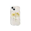Bow flower mobile phone case for Apple 17Promax transparent glitter wind Iphone16 soft silicone