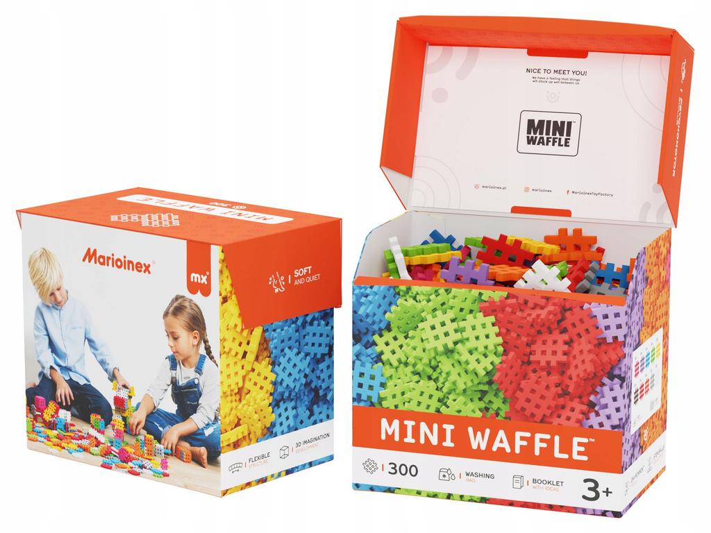Marioinex Creative Blocks Mini Waffles, 300 Pcs