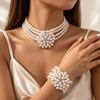 European and American Style Jewelry, Personalized Fashion Splicing Multi-layer Imitation Pearl Necklace Versatile High-end Bracelet Jewelry