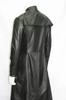 Black Soft Handmade Trench Coat Long New Stylish Men's Genuine Lambskin Leather