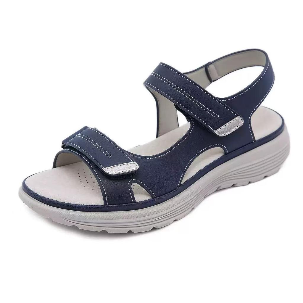 Border Trade Fashion Summer 2025 New Sandals Sports Wedge Heel Slippers Lightweight Velcro Beach Sandals