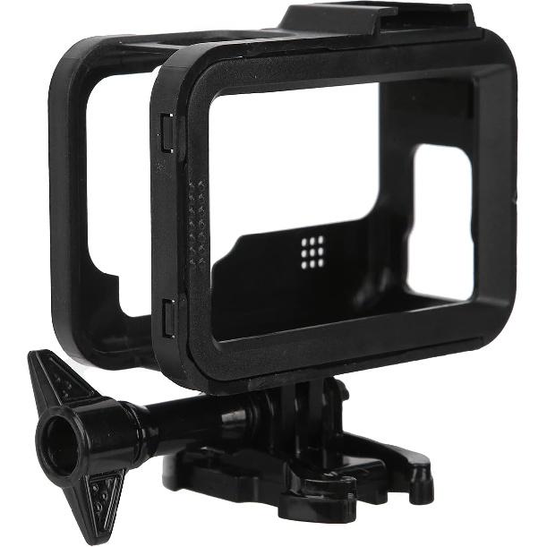Action Camera Cage Protective Case Anti‑Fall Frame Housing with Cold Shoe Mount for 9