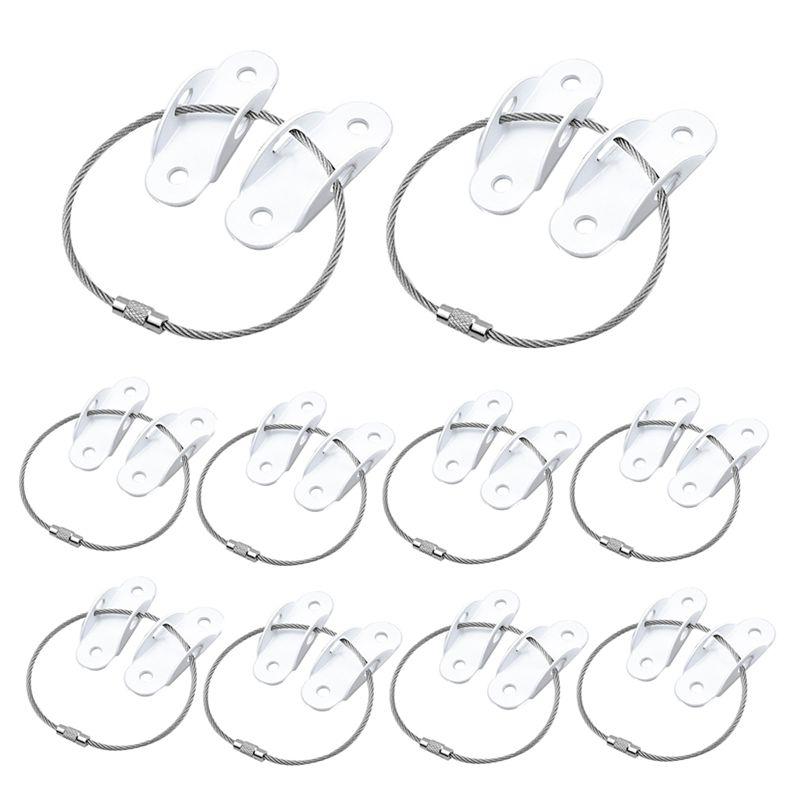 

AEE4-10 Pcs Furniture Anchors Baby Proofing, Anti-Tip Metal Children s Furniture Straps, For Cabinet Wardrobe Drawers Dresser белый