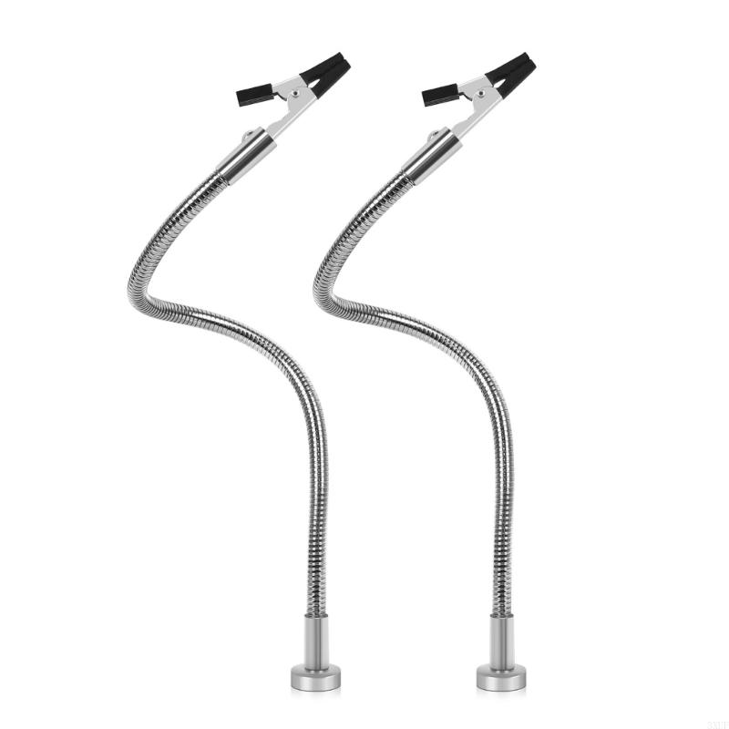 

2/4Pcs Flexible Circuit Board Holder Clamps Flexible Gooseneck Metal Arm Soldering Helping Hands for Technician