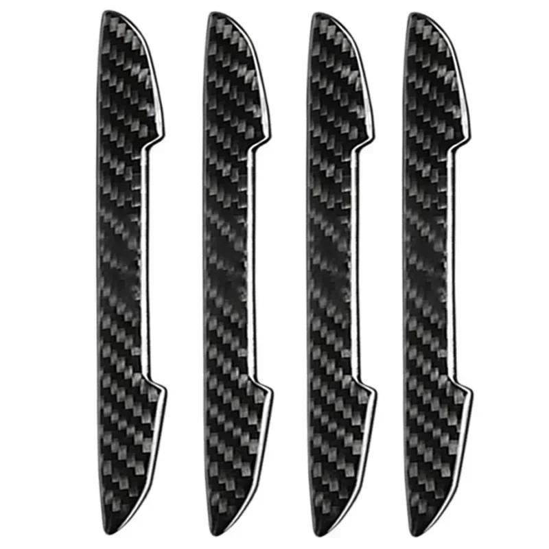 

4/8pcs Car Door Protective Sticker Strip Carbon Fiber Look Anti-Collision Protector Car Door Edg Scratch-resistant Stickers New