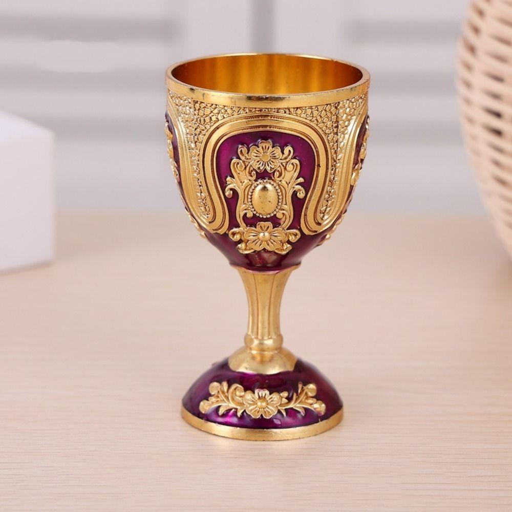European Style Wine Glass Classic Metal White Wine Cup New Goblet  Family Friend Neighbor Gift