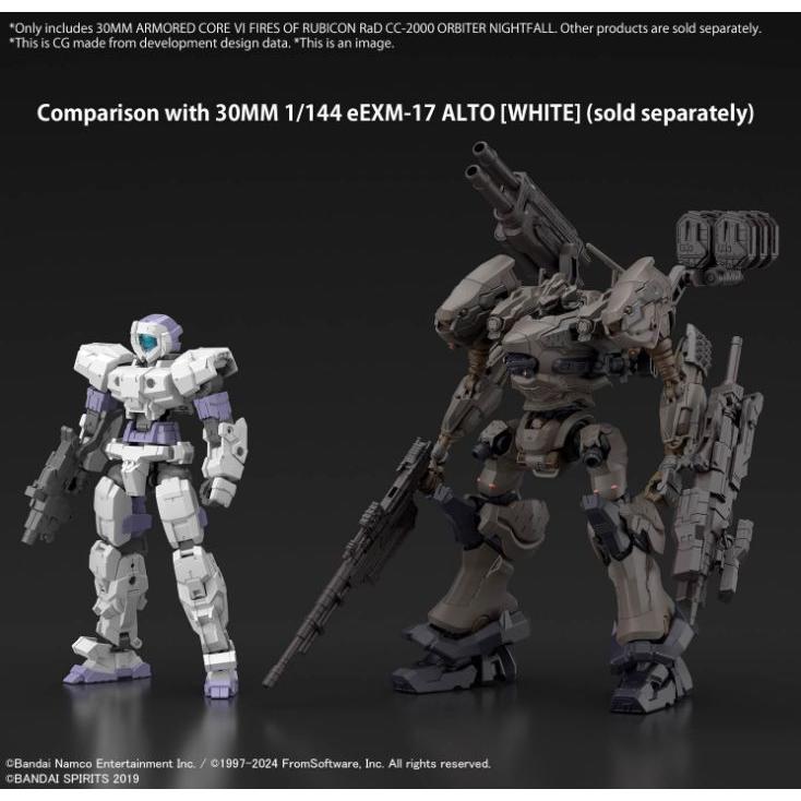 Used 30MM ARMORED CORE VI Nightfall ORBITER RaD CC-2000 Plastic Model New