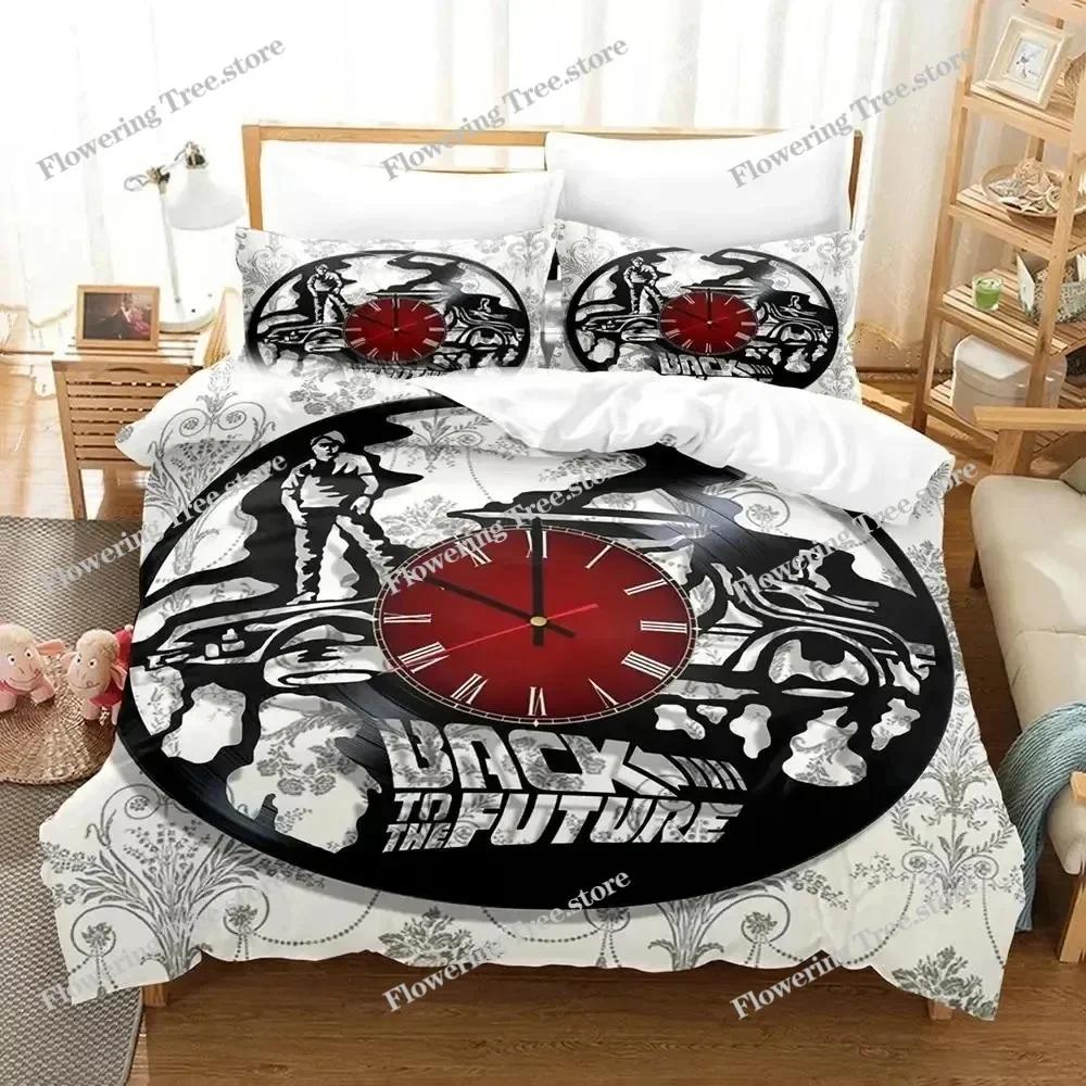 Movie Back To The Future Canary Bedding Set Duvet Cover Bed Set Quilt Cover Pillowcase Comforter King Queen Size Boys Adult029