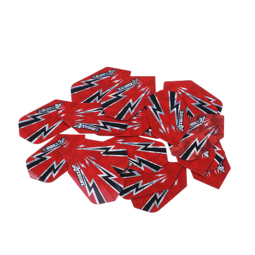 Bundle of 20 Standard Dart s Professional Durable PET Dart Tail Wing - Fits for Steel/Soft Tip Darts