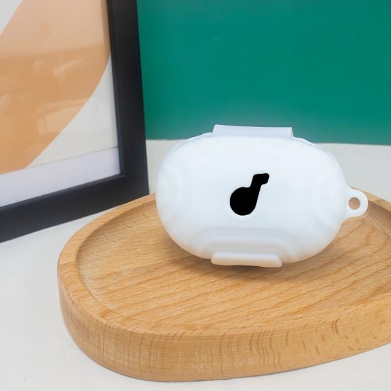 Funda protectora Funda de silicona a prueba de golpes con gancho Impermeable Resistente a la suciedad Almacenamiento conveniente Estuche para auriculares inalámbricos para Anker Soundcore Space A40