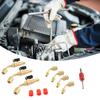 Brass Valves HVAC Charging Hoses Maintenance Kits for Air Conditioning Refrigerants Charging, 45 Degree Angle, 1/4" SAE