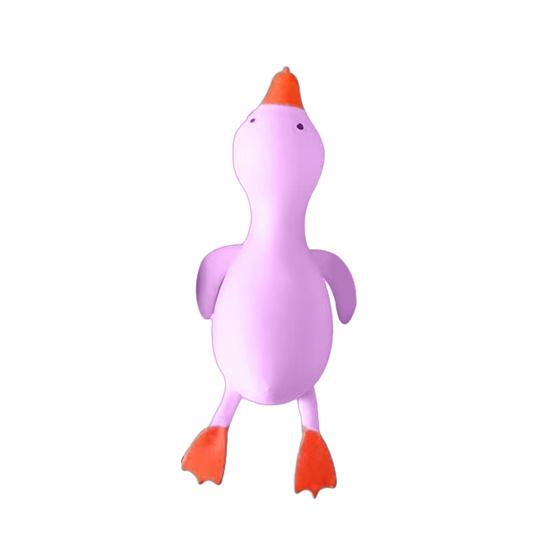 Мини-утка сжималка Лежащая утка Снятие тревоги Сенсорная игрушка Медленно поднимающееся животное Антистрессовый мячик Школьный офисный настольный фиджет-игрушка фиолетовый