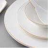 Taishun Gold Rim Ceramic Dinner Plate