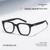 Wu Xuan Y Starry Sky Women's Black Acetate Anti-Blue Light Glasses, Myopia Plano Lens.