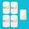 Battery-Powered Wireless Doorbell with DC Remote & Simple Call Button for Elderly, Dual Power
