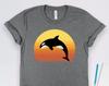 Killer Whale Sunset Shirt, Orca Shirts, Orca Art, Whale Sunset Shirt, Beach Shirts, Cruise Shirts, Vacation Shirts