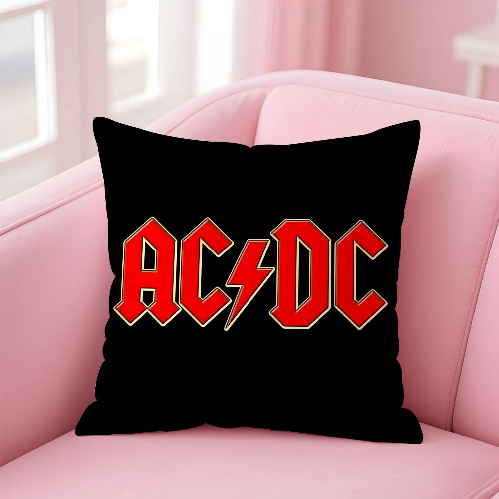 Band A-AC D-DC Cushion Cover Comfortable Reversible Pillow Cover Ideal for Car Sofa Bedroom & Beyond