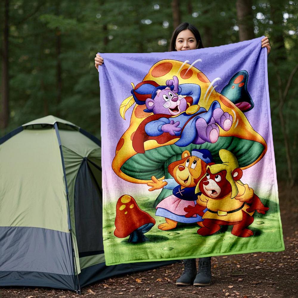 

1pc, Disney Adventures of the Gummi Bears Blanket Soft Throw Blankets, Warm Cozy Bedding Decor Gift, Living Room, Travel, Outdoor Blankets 80x120cm