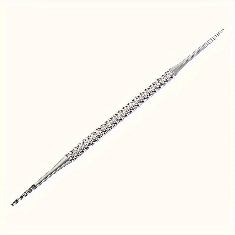 1Pc Professional Stainless Steel Nail File Dual-Headed Toenail Cleaner Pedicure Tools for Toenail Dirt Removal