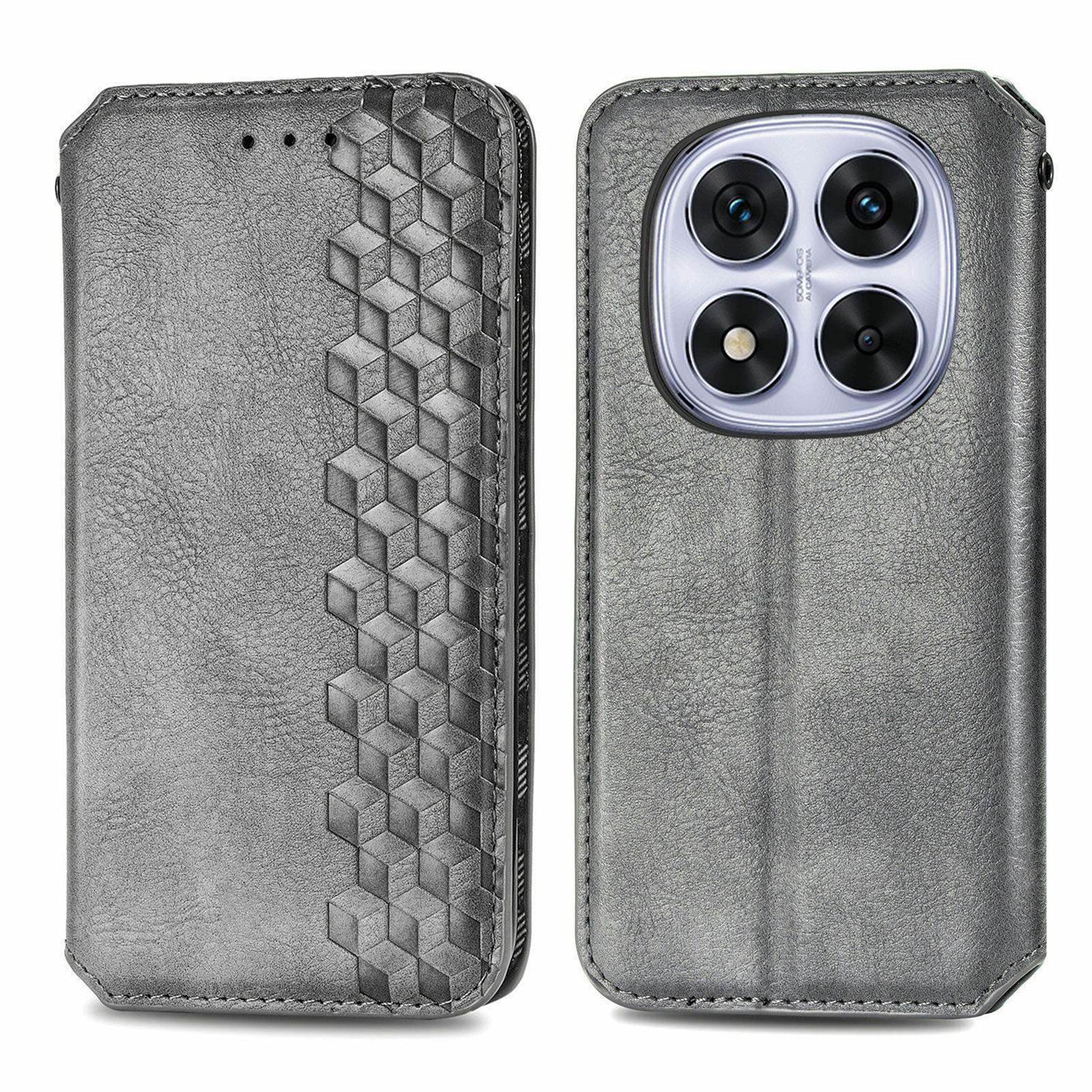 

Для Xiaomi Poco M8 Pro 5G/Redmi Note 15 Pro+ 5G (Глобальний) Чохол Гаманець для Телефону з PU Шкіри з Тисненням Ромб