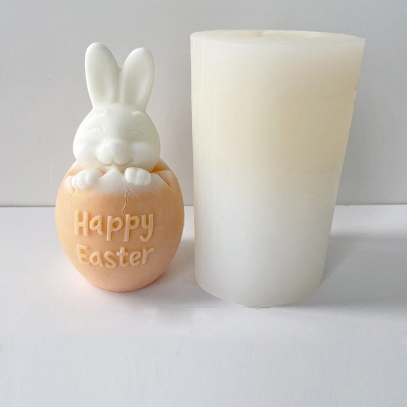 KX4B Rabbit Silicone Mold Easter Egg Silicone Mold for Making Soap China Mainland