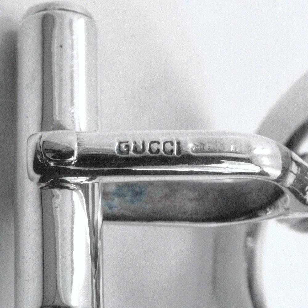 Gucci Hose Motif Cuffs Silver925 Mens Used