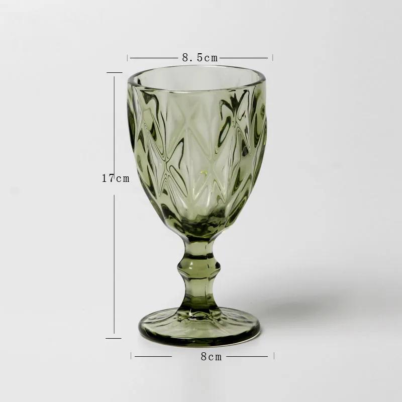 Nordic Carved Glass Wine Glasses Juice Cups Wedding Party Red Wine Champagne Flutes Goblet for Bar Restaurant Home as Gifts