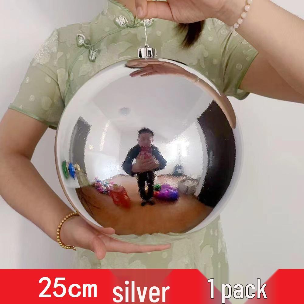 Custom Electroplated Round Christmas Hanging Ornament