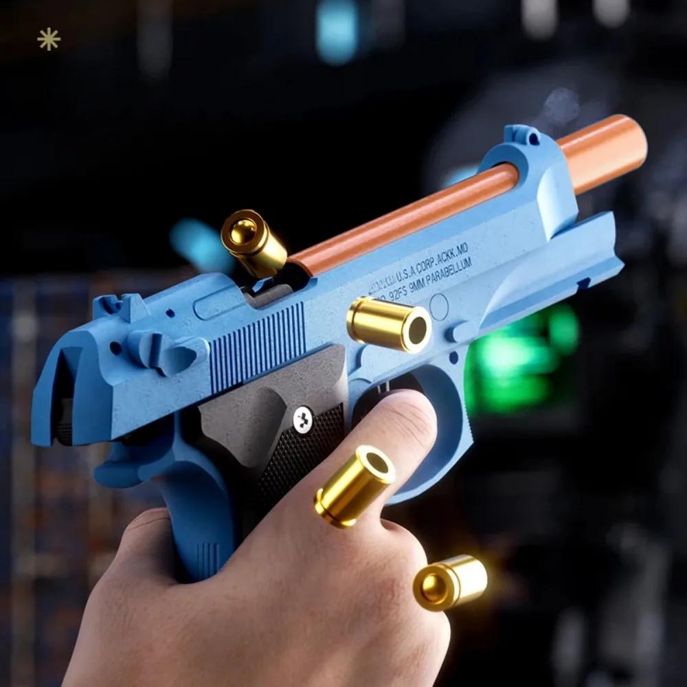 Children'S Toys Gun Soft Bullet Gun Empty Hanging Revolver Launcher Toy Outdoor Cs Shooting Weapons Pistol Gifts For Kids